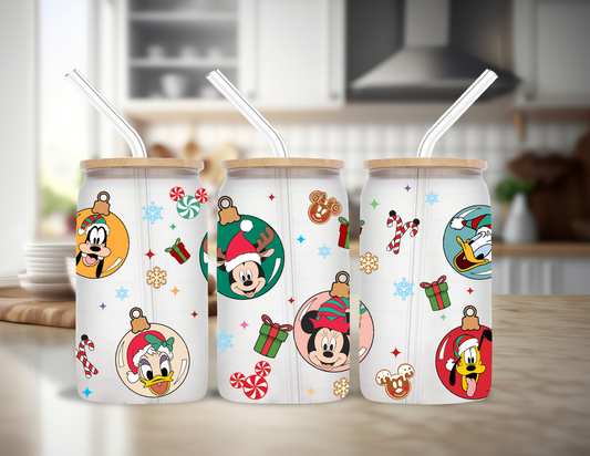 Christmas Ornaments Glass Cup