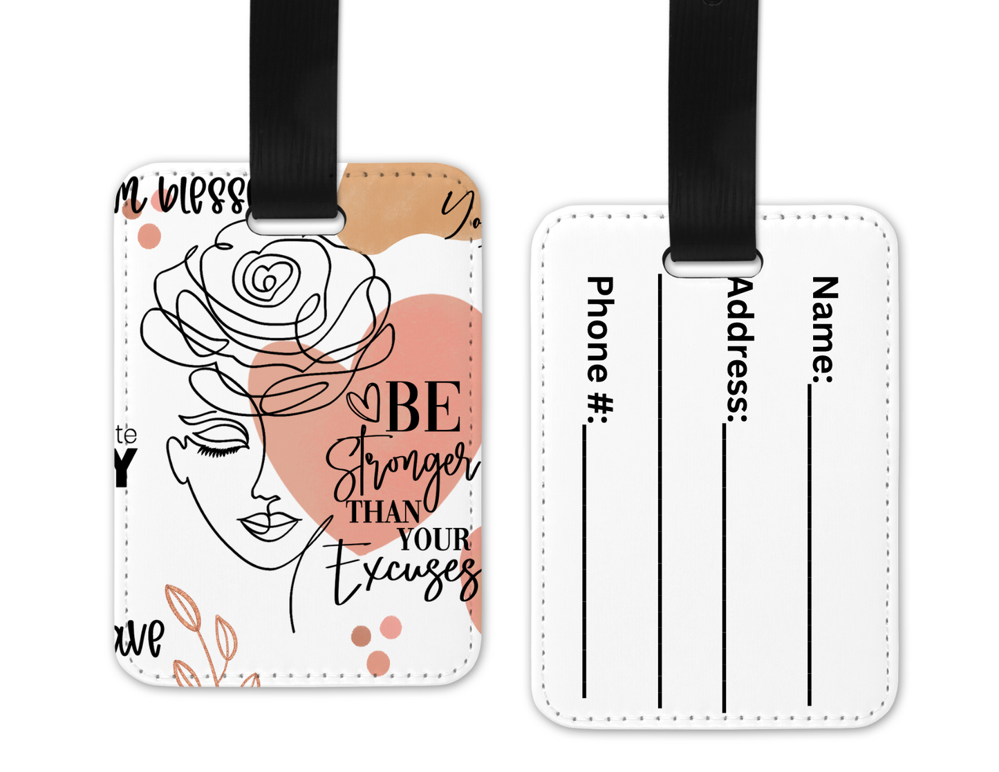 Be Strong Luggage Tag