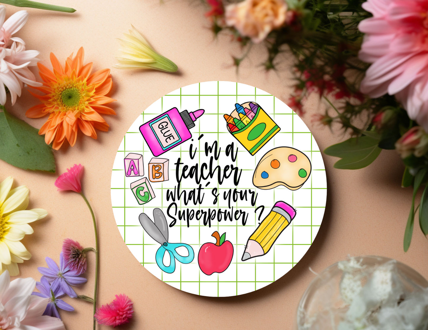 Teachers Superpower Coasters
