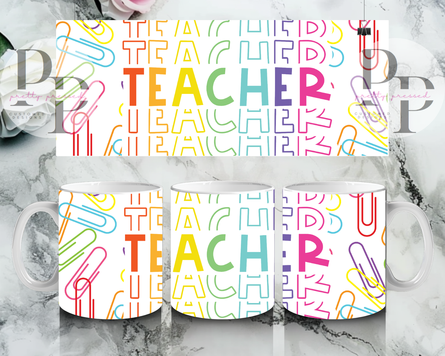 Teacher Paperclips Mug