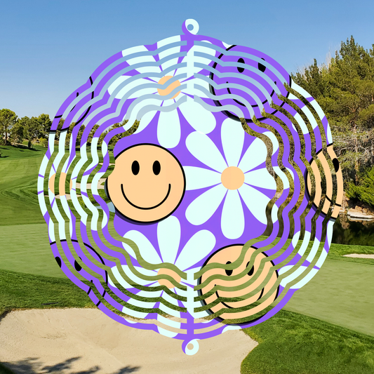 Smiley Face Wind Spinner