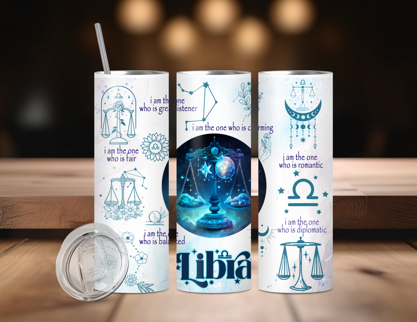 LIBRA ZODIAC TUMBLER