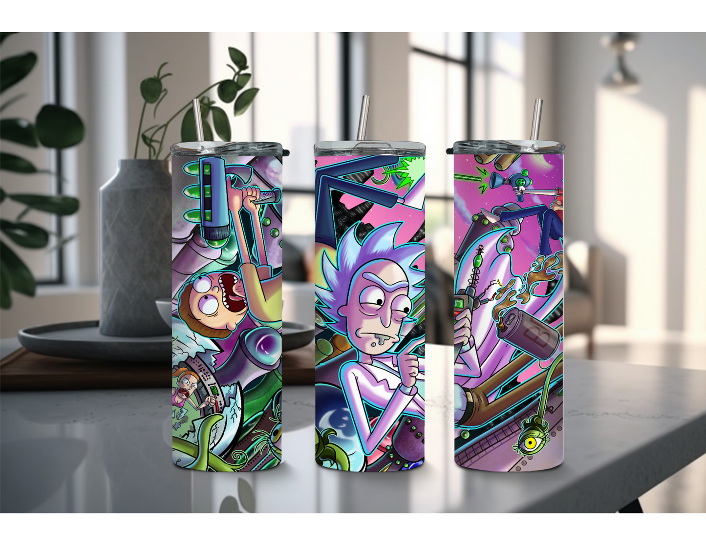 RICK & MORTY SPACE TUMBLER
