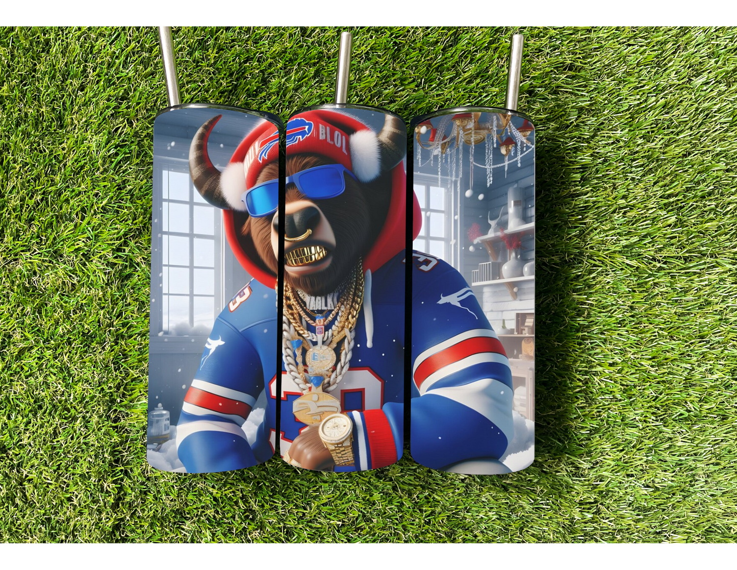 BUFFALO BILLS RAPPER TUMBLER