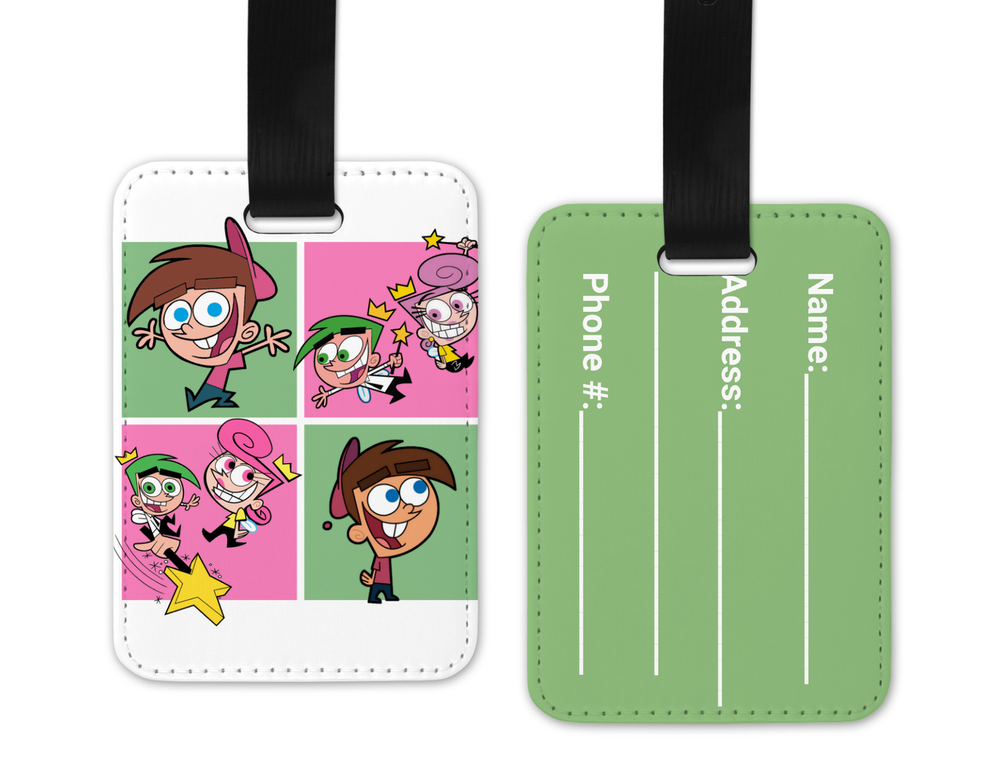 Fairy Odd Parents Luggage Tag