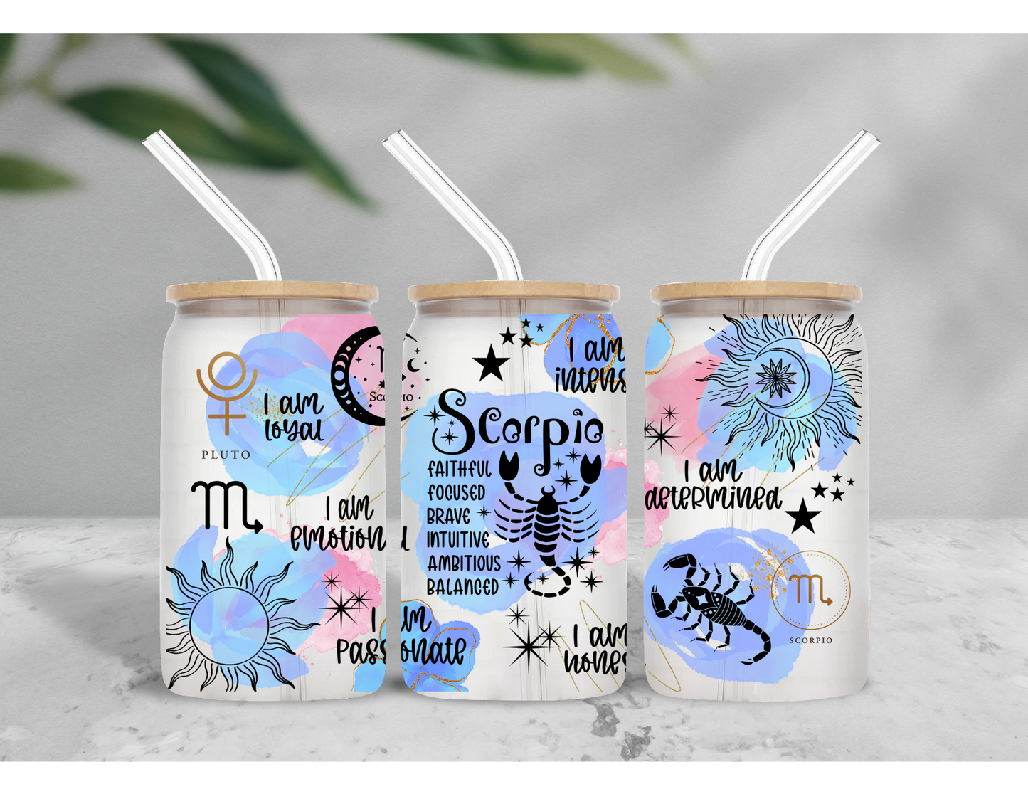 Scorpio Glass Cup