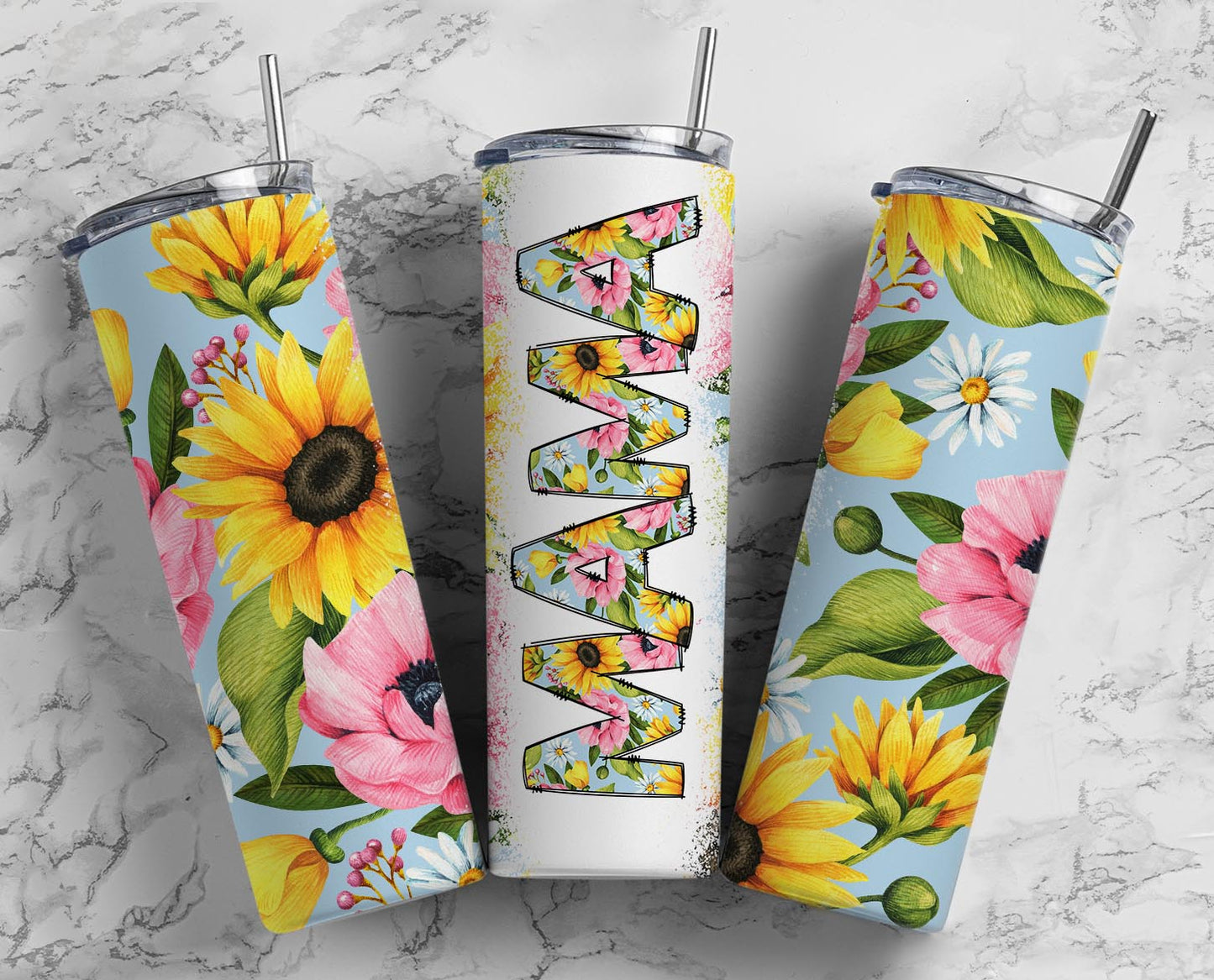 MAMA SUNFLOWER TUMBLERS