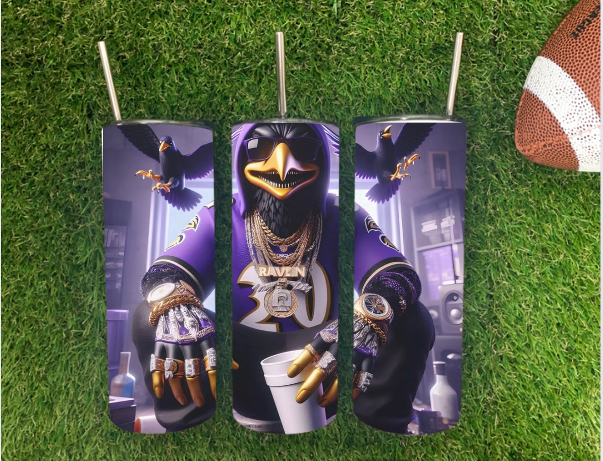DOUBLE CUP BALTIMORE RAVEN TUMBLER