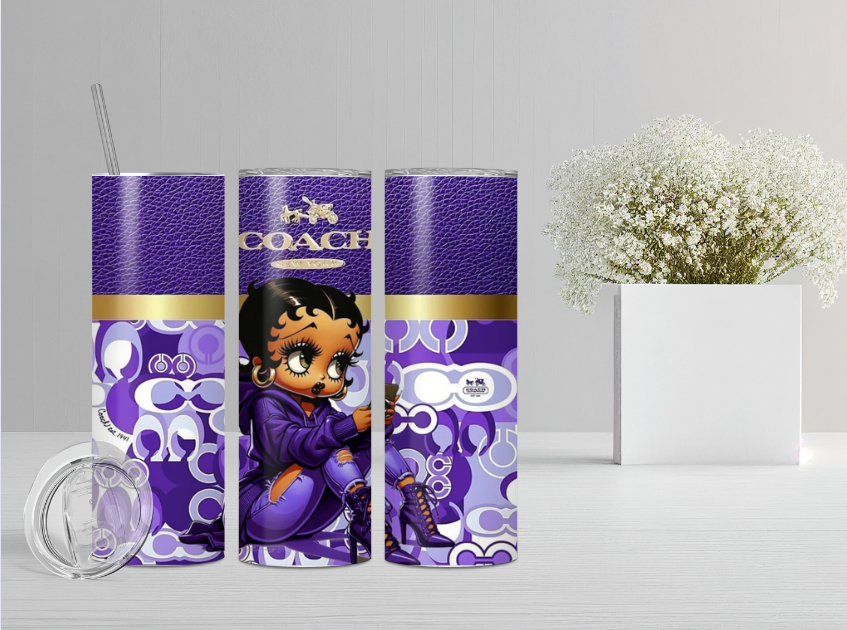 PURPLE COACH BETTY BOOP