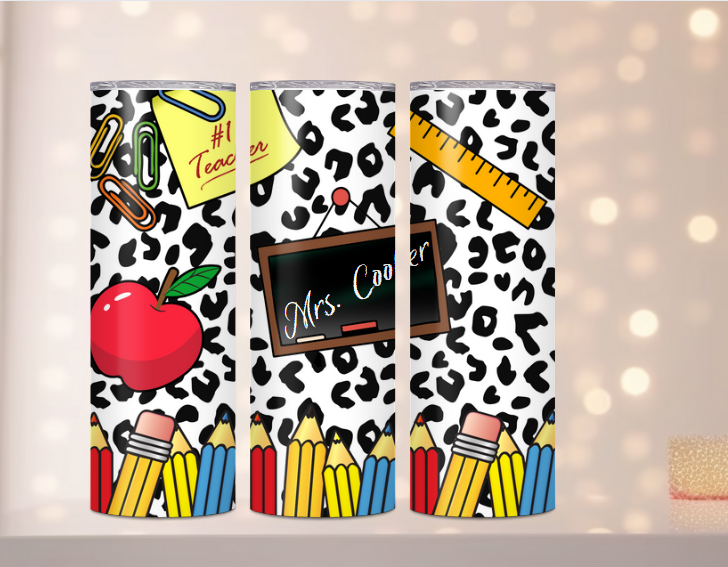 TEACHER CHALKBOARD TUMBLER