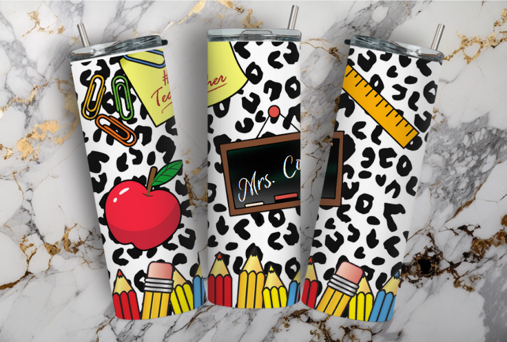 TEACHER CHALKBOARD TUMBLER