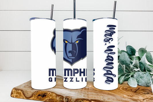 MEMPHIS GRIZZLIES SKINNY TUMBLER