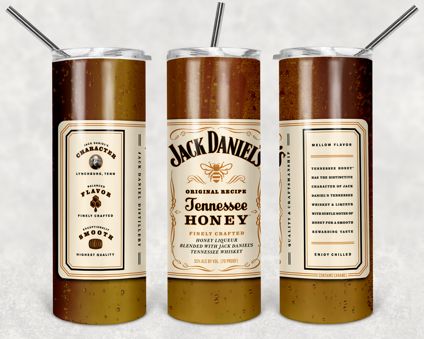 Jack Daniels Skinny Tumbler (4 STYLES)