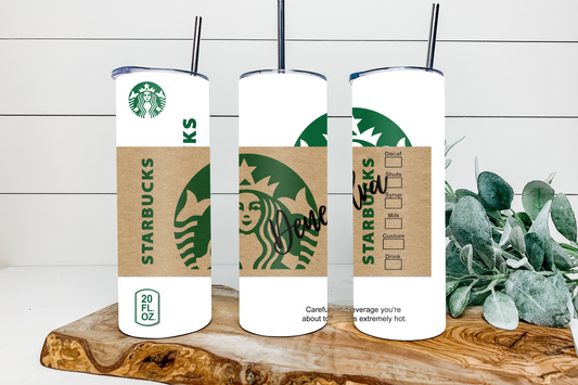 STARBUCKS ORGINAL SKINNY TUMBLER
