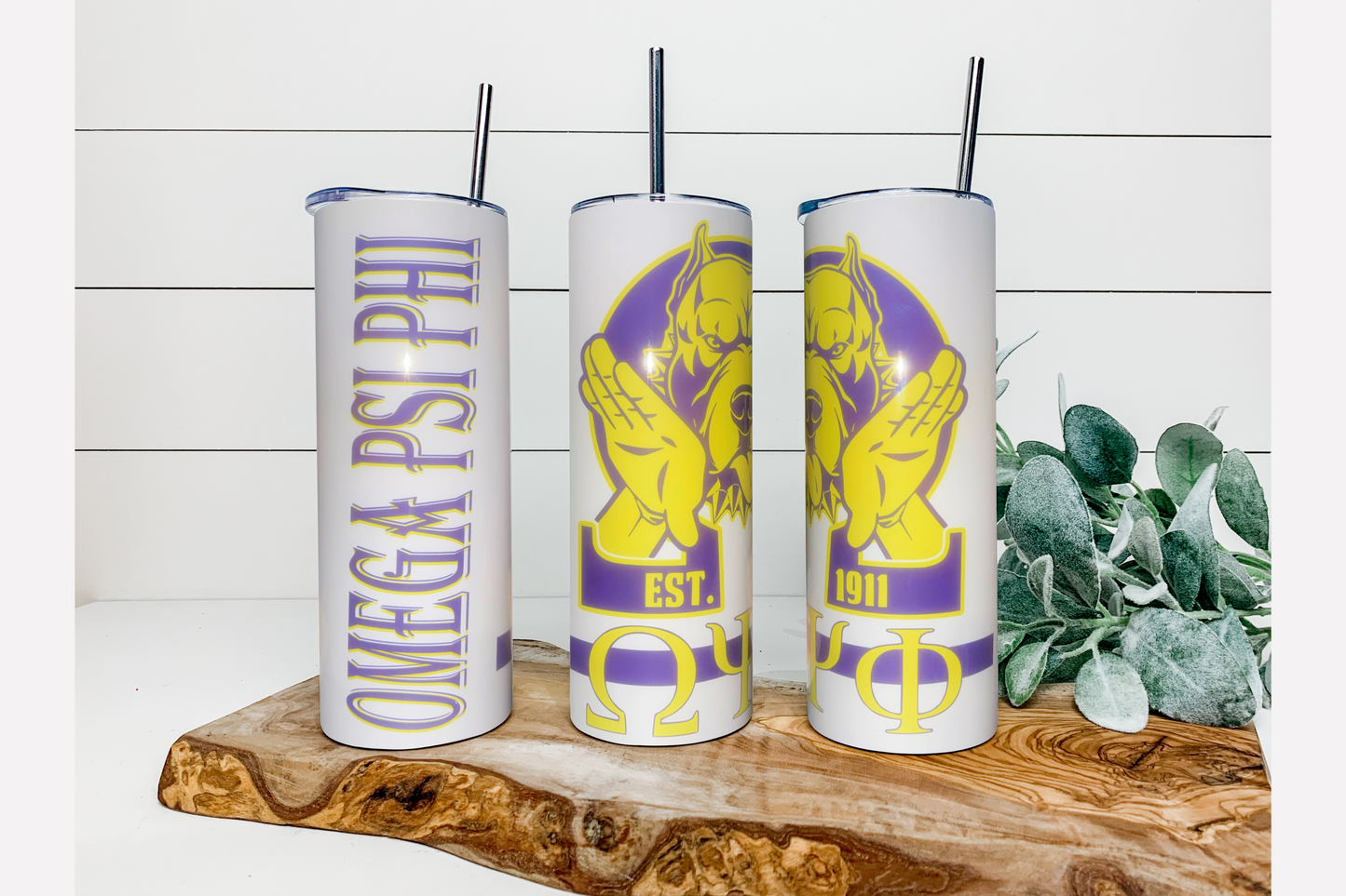 Omega Psi Phi Tumbler