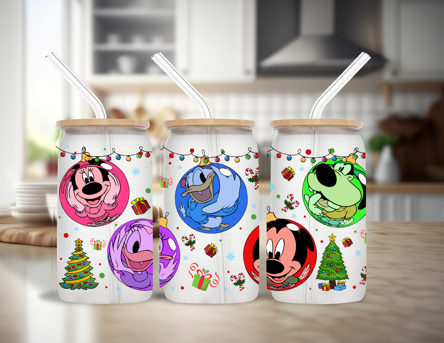 Christmas Ornaments Glass Cup