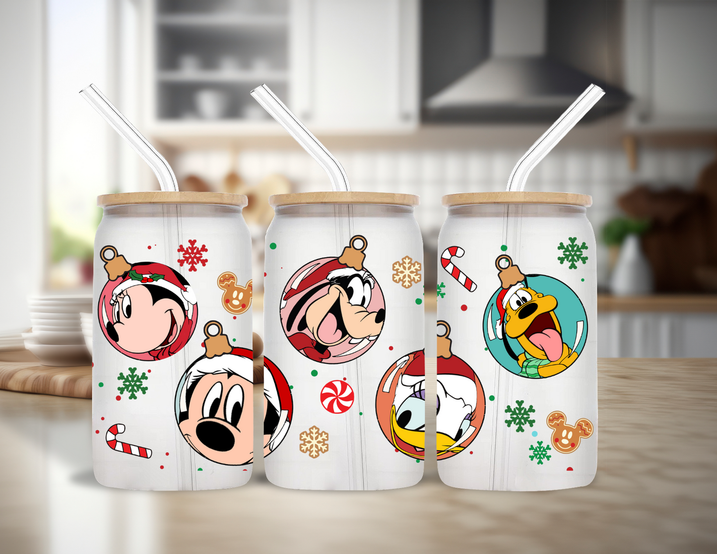 Christmas Ornaments Glass Cup