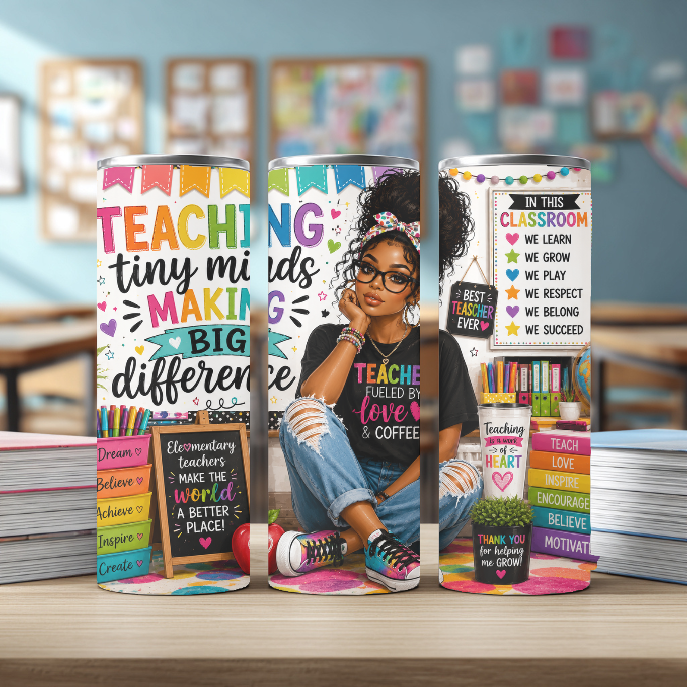 TINY MINDS TEACHER TUMBLER