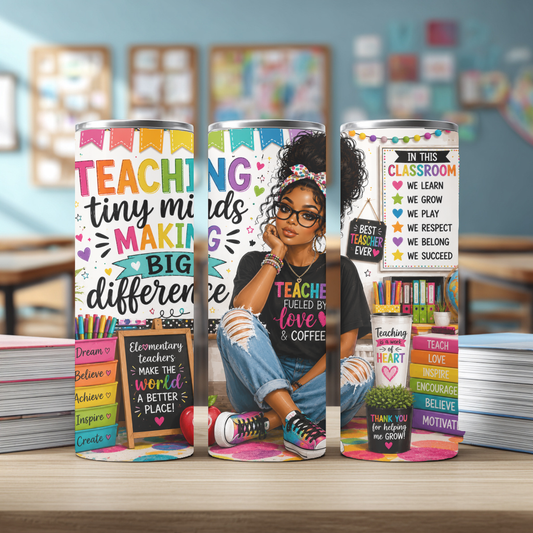 TINY MINDS TEACHER TUMBLER