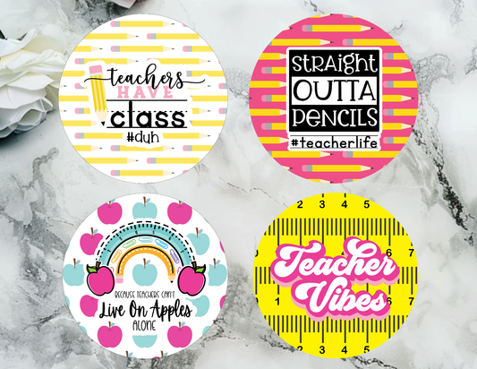 Teacher Vibes Coasters
