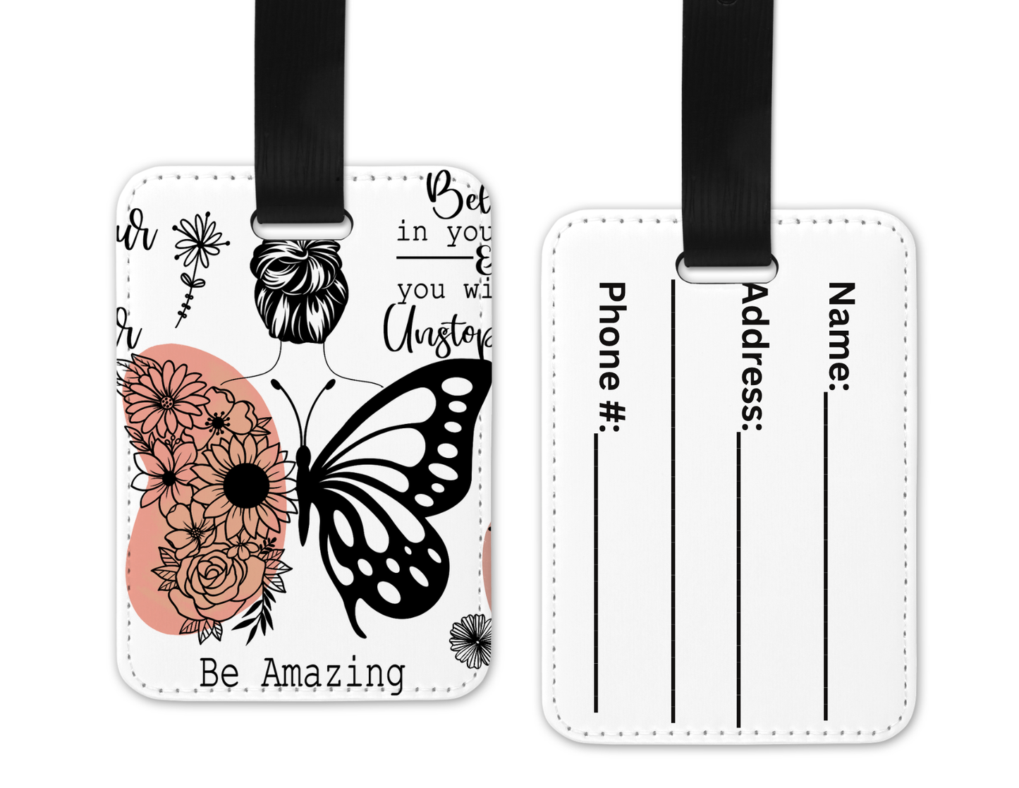 Be Amazing Luggage Tag
