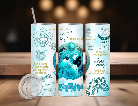 AQUARIUS ZODIAC TUMBLER