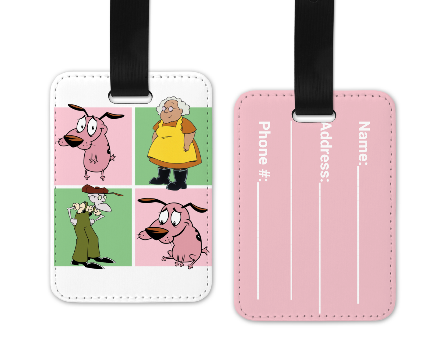 Courage the Cowardly Dog Luggage Tag
