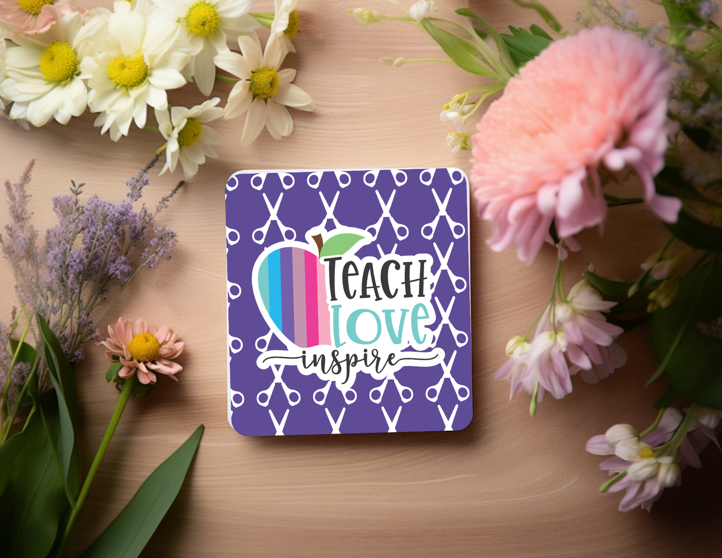 Teacher Pencils Coasters