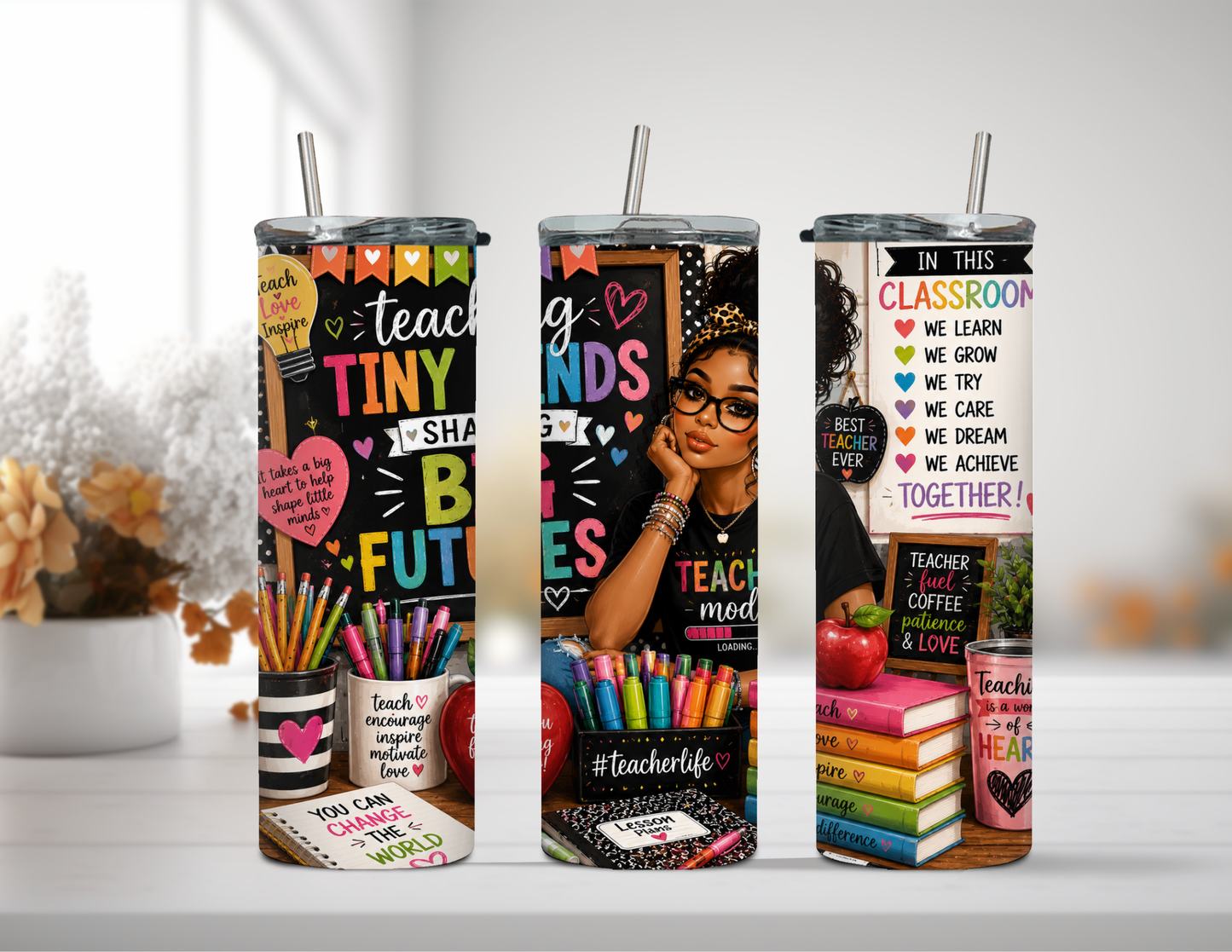 TINY MINDS TEACHER TUMBLER