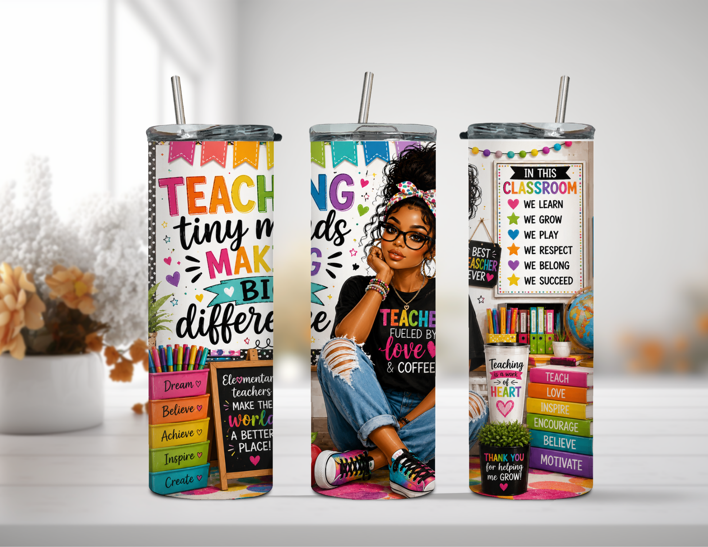 TINY MINDS TEACHER TUMBLER