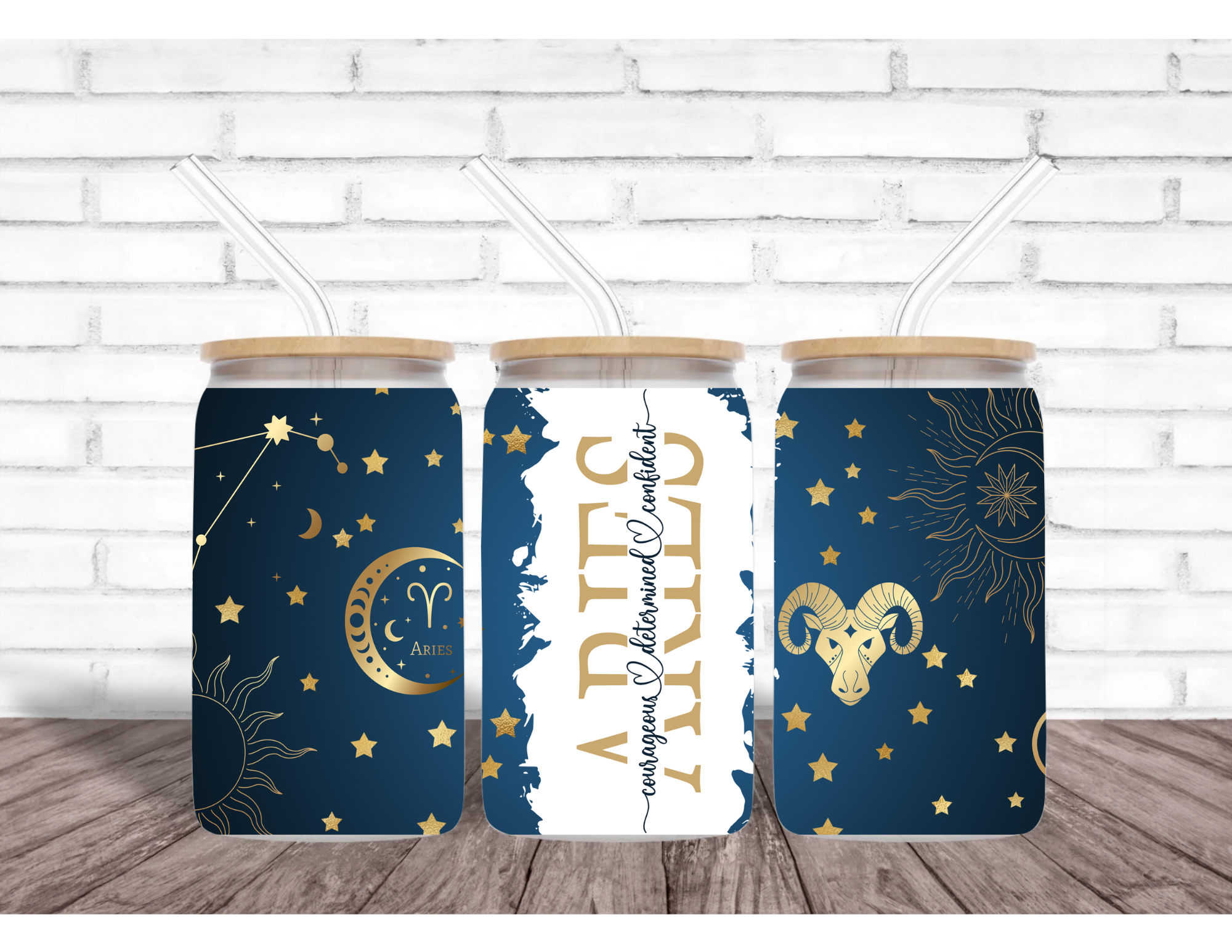 Aries Glass Cup – PRETTY-PRESSED