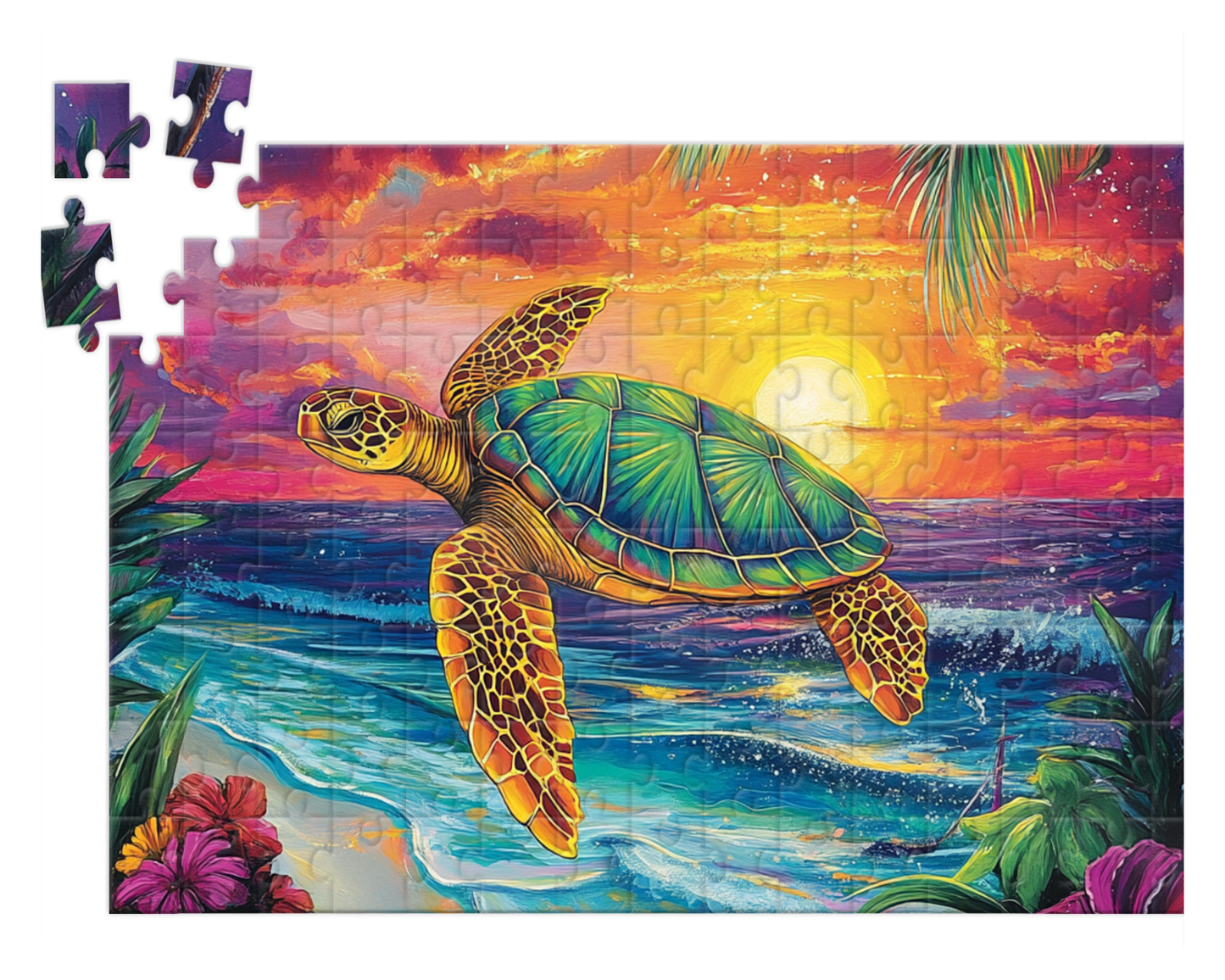 Sunset Turtle Puzzle
