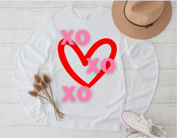 Heart  Long Shirt (PUFFY)