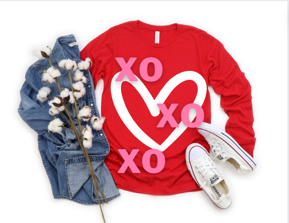 Heart  Long Shirt (PUFFY)