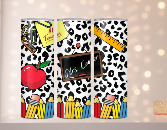 TEACHER CHALKBOARD TUMBLER