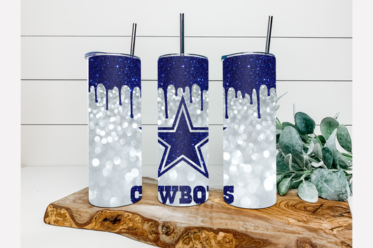 DALLAS COWBOYS SKINNY TUMBLER