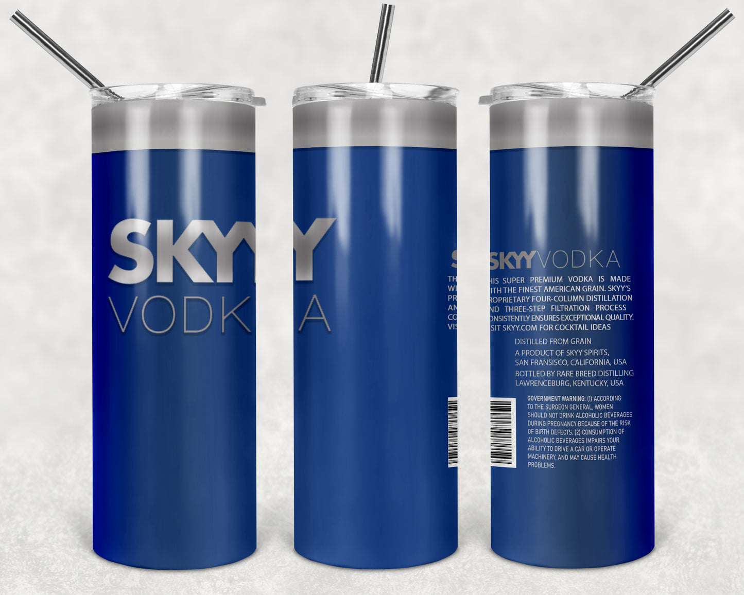 SKYY VODKA SKINNY TUMBLER